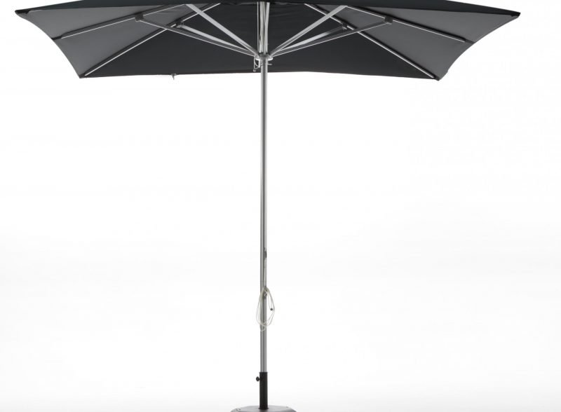 Tissu de remplacement pour parasol carré 300x300cm Noir – Sunny