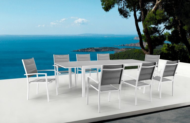 TOKYO WHITE BIG TABLE SET AMBIENT