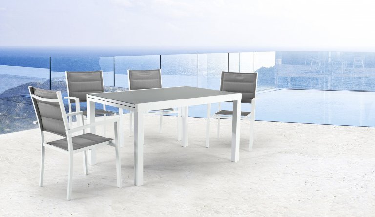 TOKYO SET TAVOLO MEDIO BIANCO AMBIENT-2