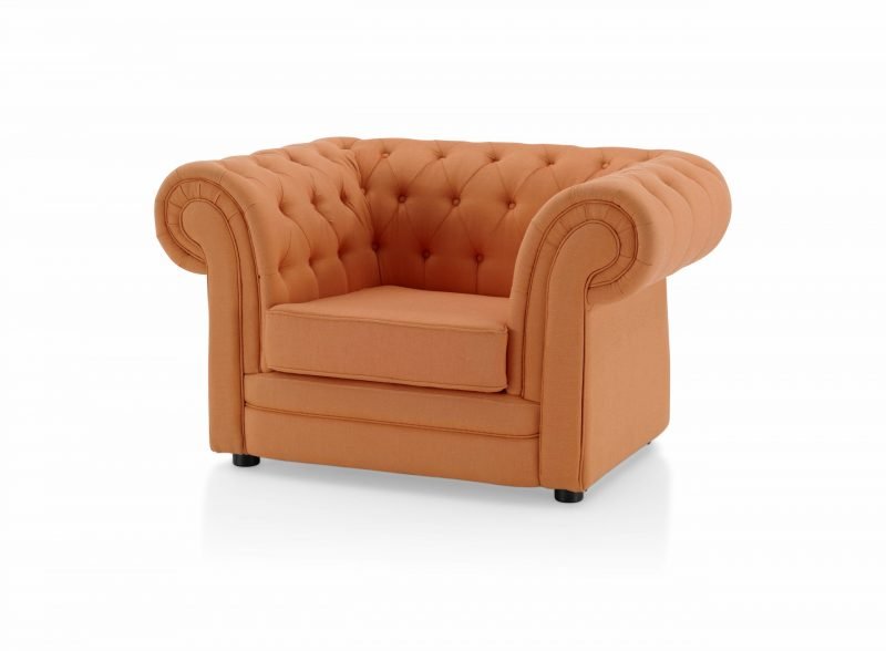 Jardim sofá 1 laranja quadrada – Chester