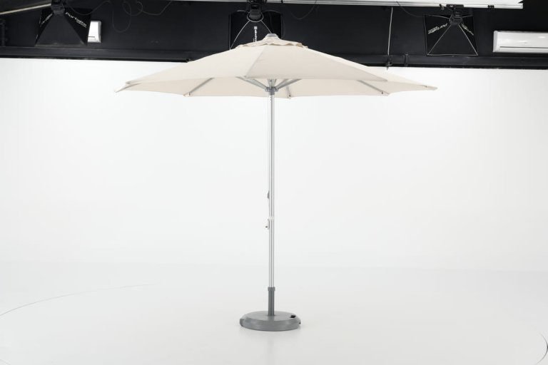 Parasol aluminio gris de 300 cm de diámetro – Puerto Rico