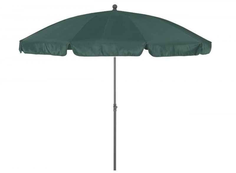 Round tilting parasol 250cm Dark Green – Menorca