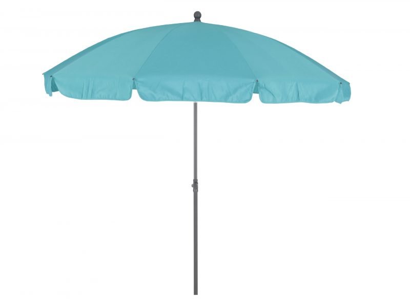 Inclinação parasol redondo 250cm Azul turquesa – Menorca