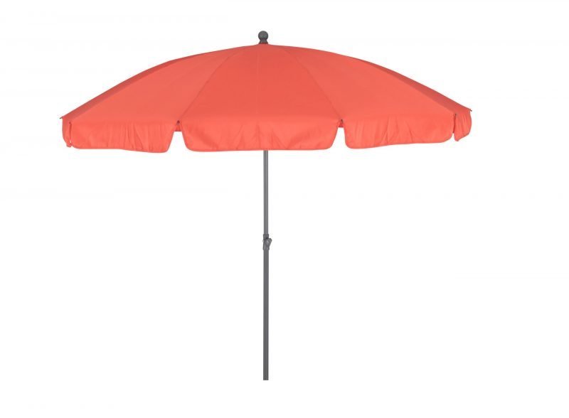 Round tilting parasol 250cm Coral Red – Menorca