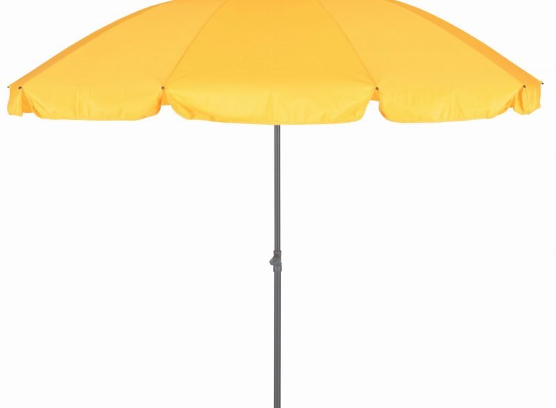 Round tilting parasol 250cm Yellow – Menorca