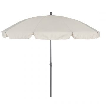 Round tilting parasol 250cm White – Menorca
