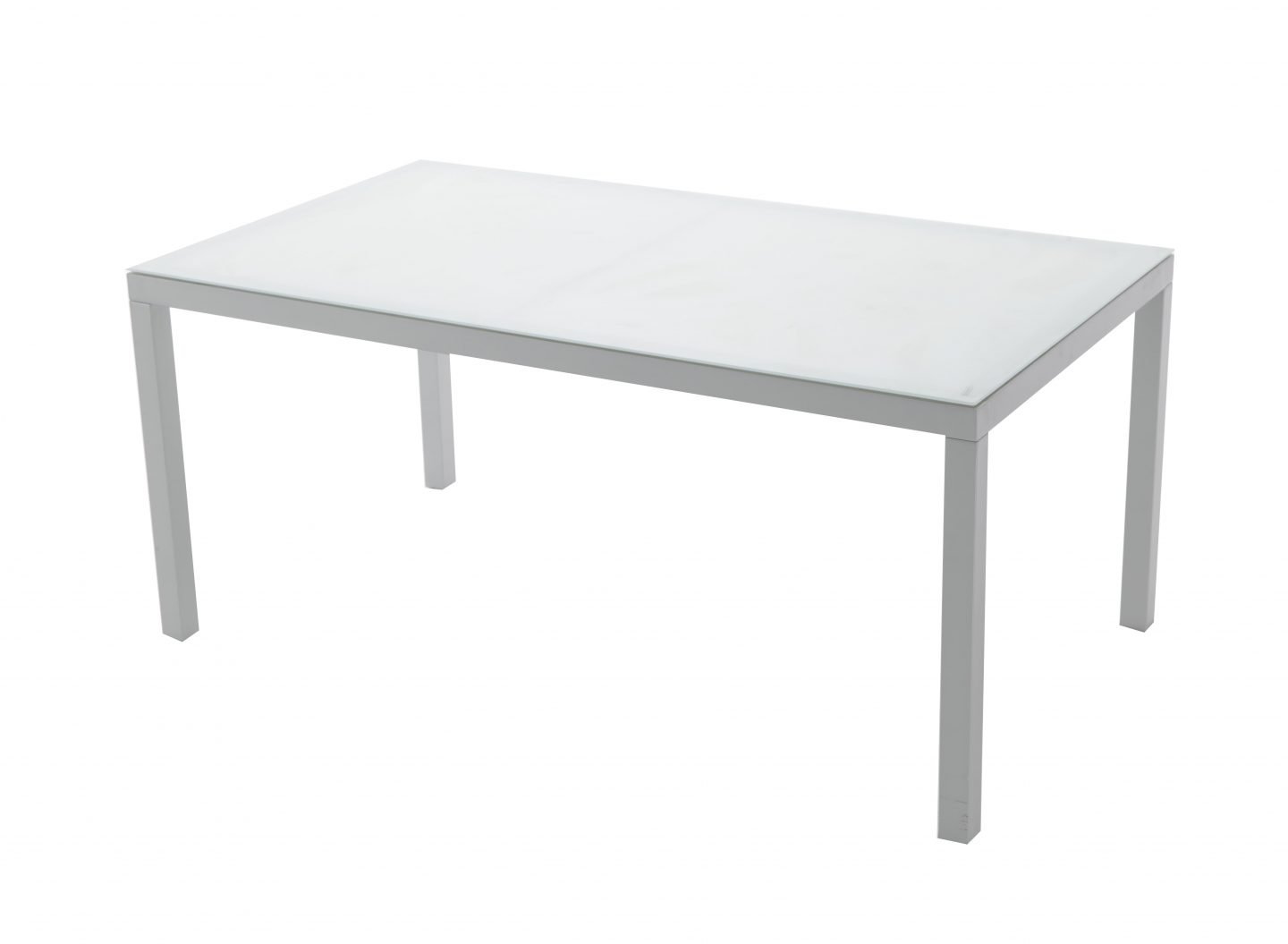 Mesa de jardín de aluminio 160x90 gris claro - Pinta - Kerama