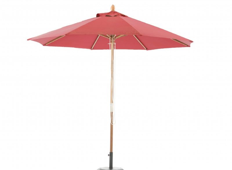 Wooden parasol 3m round Red – Havana