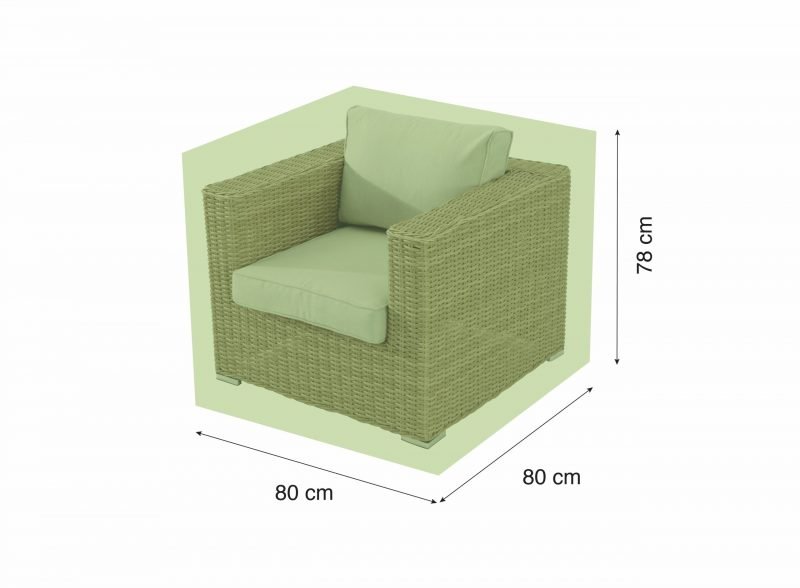Funda para muebles de jardín sofá S 80x80x78 verde – Protech