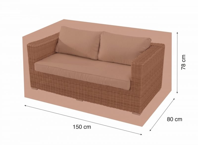 Mobiliário de jardim cobre sofá M 150x80x78 terracota – Protech