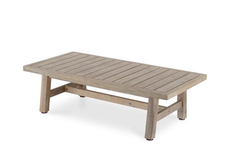 Low garden table light acacia wood – Riviera