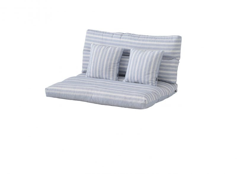 Cushions for pallet base + backrest + 2 decorative – Prasel Navy blue