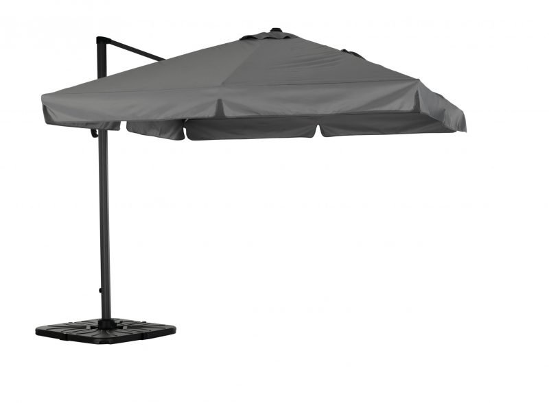 Repuesto de tejido para parasol excentrico suspendido 300x300cm cuadrado Gris claro – Sunny