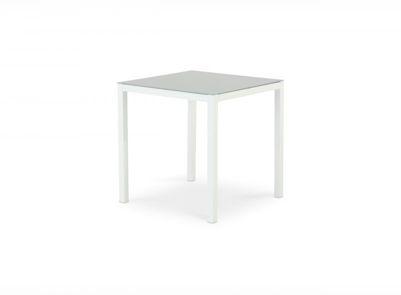 Dining table / balcony 70×70 cm White – Tokyo