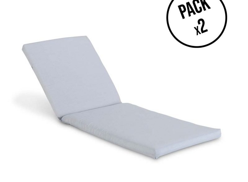 Pack 2 Blue lounger cushions – Recycled