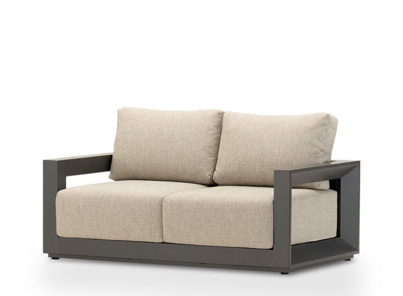 2 seater garden sofa aluminium anthracite – Florence