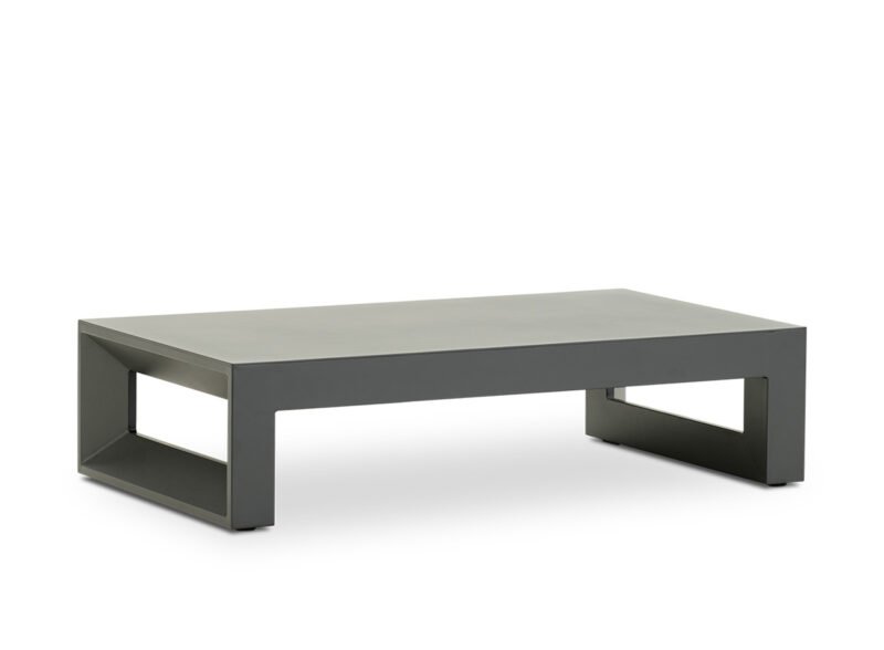 Table basse de jardin 140×80 aluminium anthracite – Florence