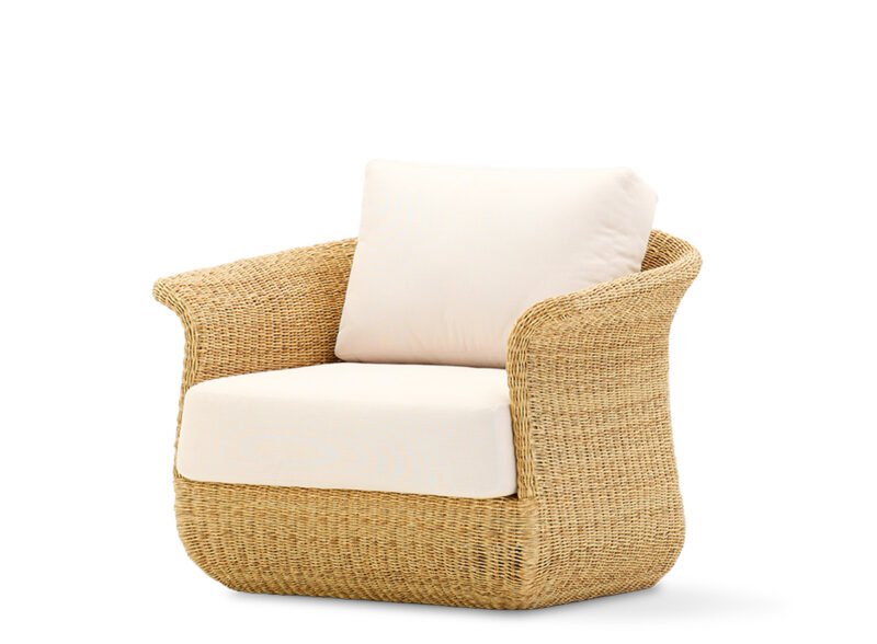 Pack 2 Synthetic rattan garden armchairs – Zanica