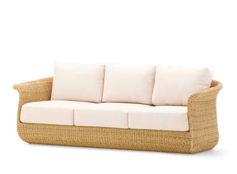 3 seater garden sofa synthetic rattan – Zanica