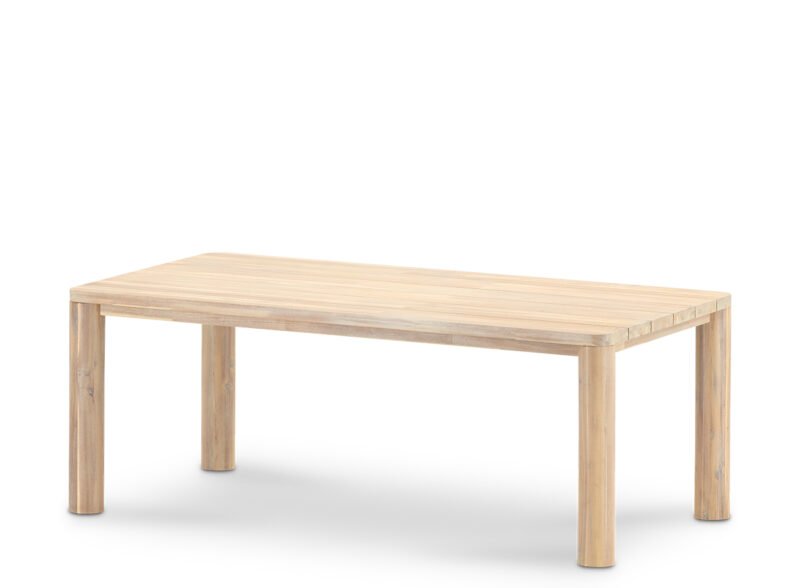 Table de salle à manger de jardin pied rond 200×100 – Bruna by Comu