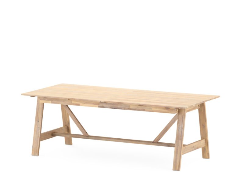 Table de jardin extensible bois 220/300×100 cm – Java Light