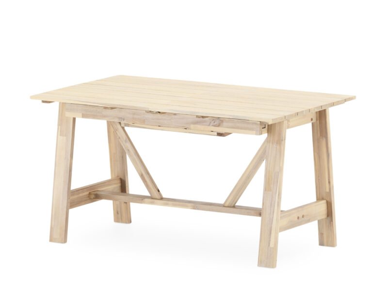 Table de jardin extensible bois 140/200×86 cm – Java Light