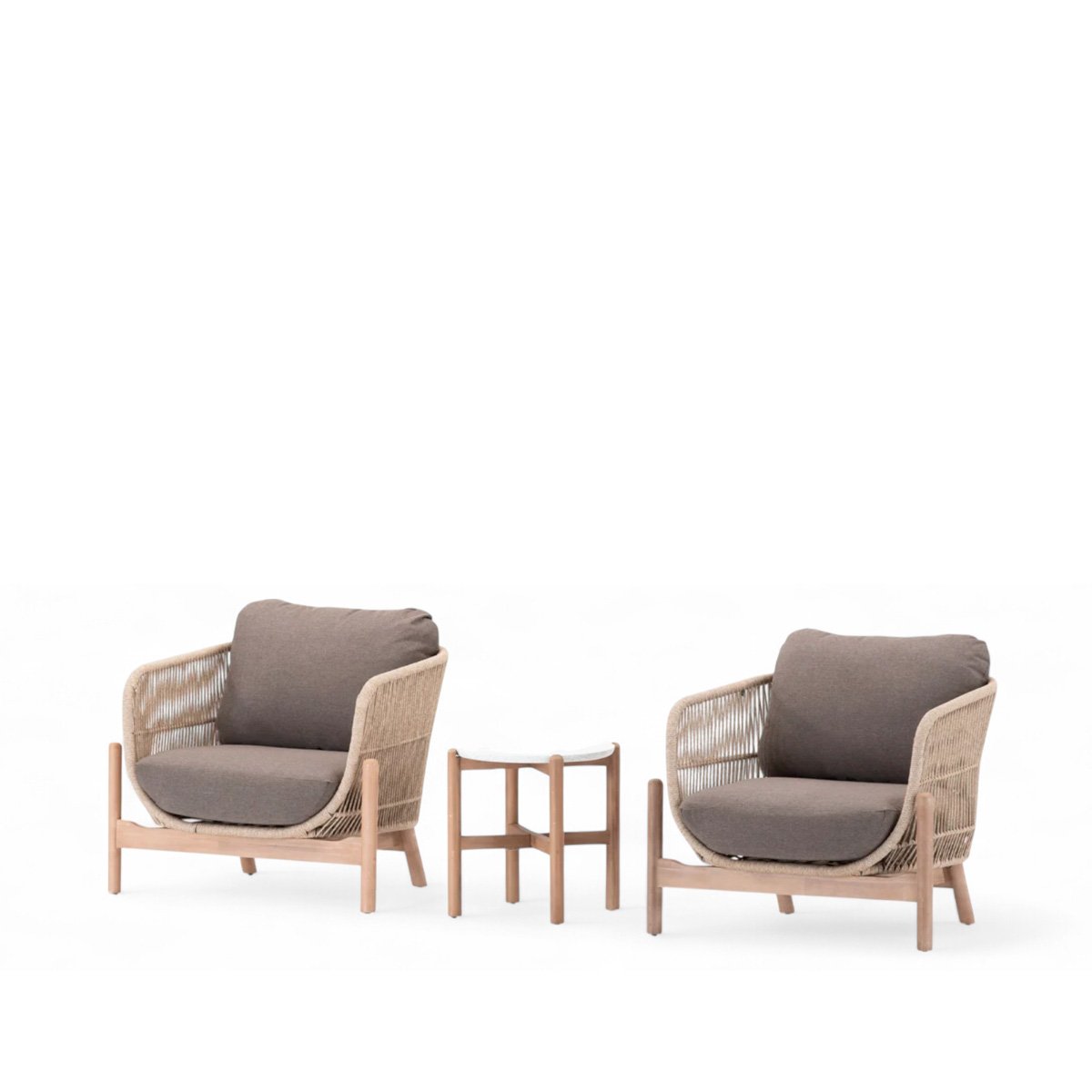 conjunto de 2 sicilia marron